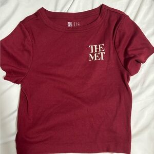 The met top in burgundy